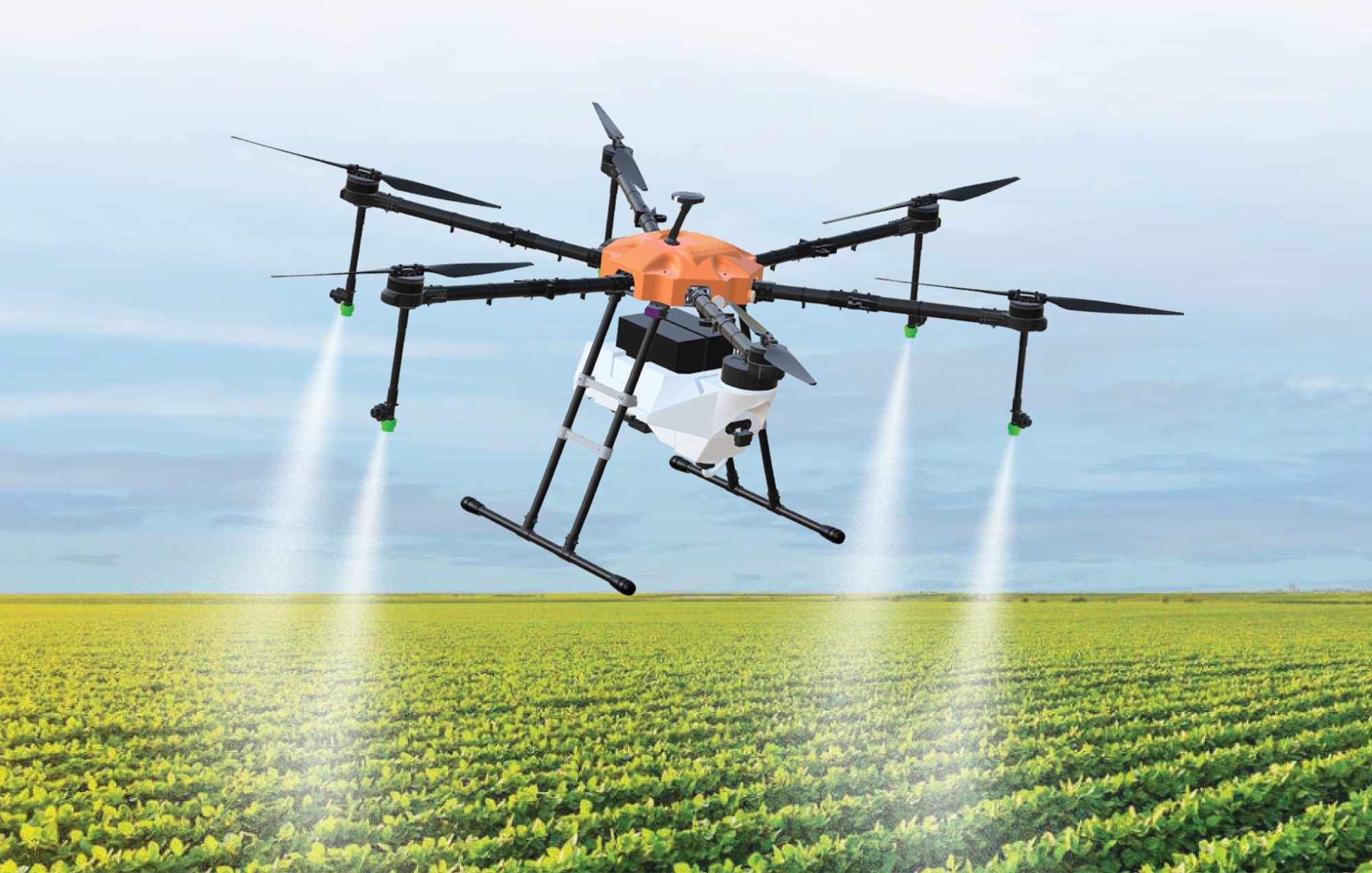 Modern farming with drone technology